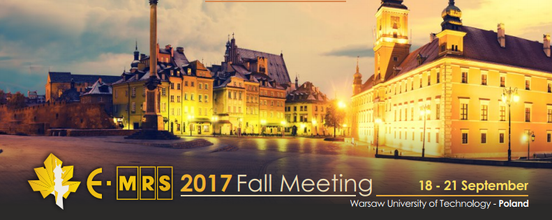 E-MRS Fall Meeting Symposium 2017